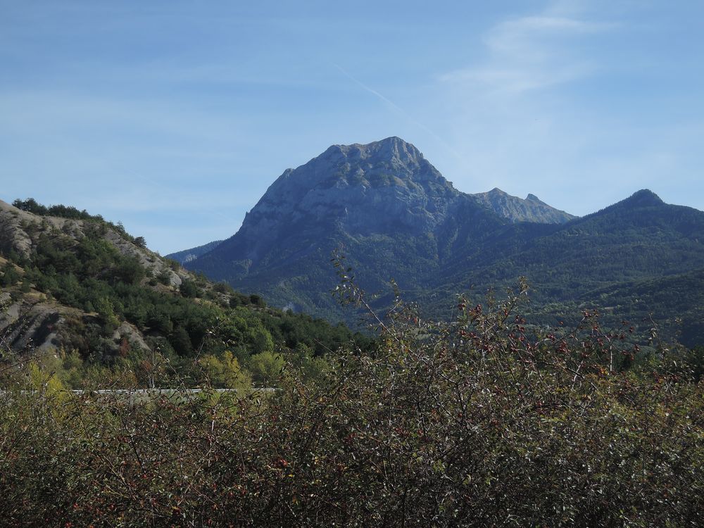 Arrivée au dessus du lac de Serre-Ponçon