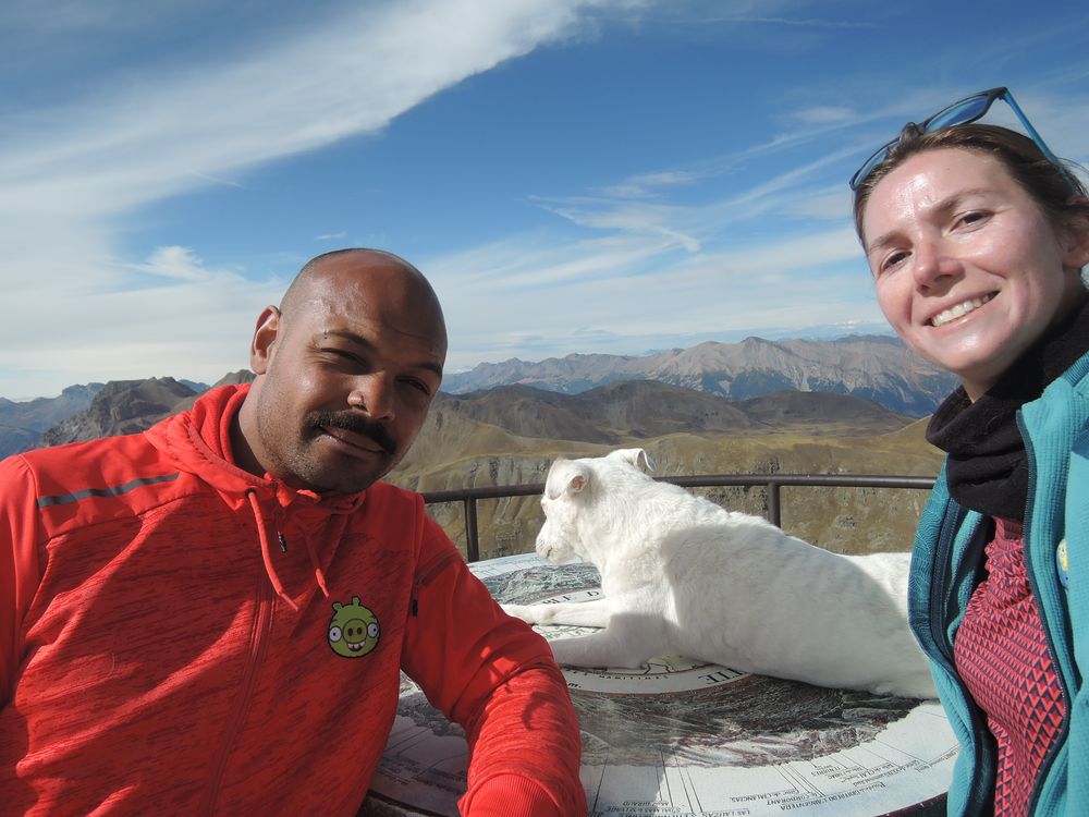 Le belvédère du Col de la Bonette, après une dernière montée à pied cette fois