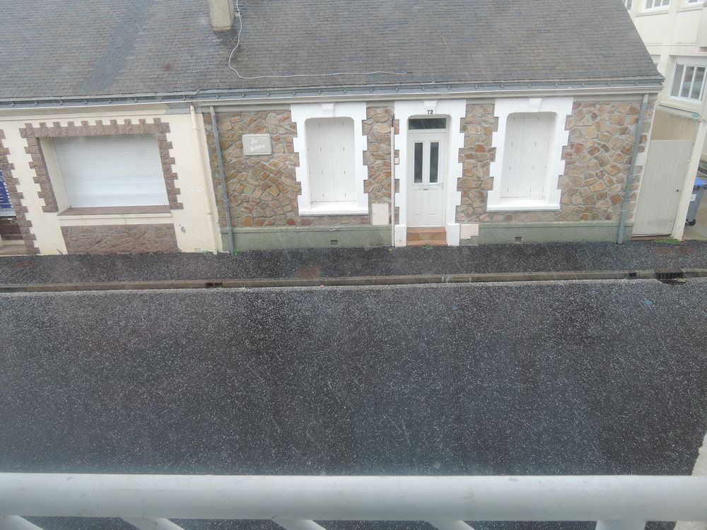 Une journée aux sables d'Olonne: grêle du matin!