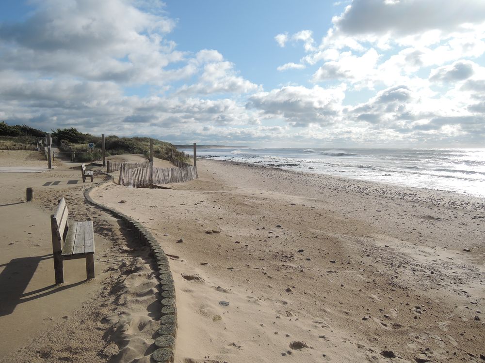 La Vendée à vélo, sortie des Sables d'Olonne vers le Nord