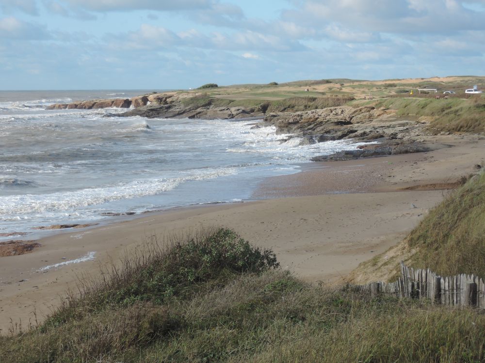 La Vendée à vélo, sortie des Sables d'Olonne vers le Nord