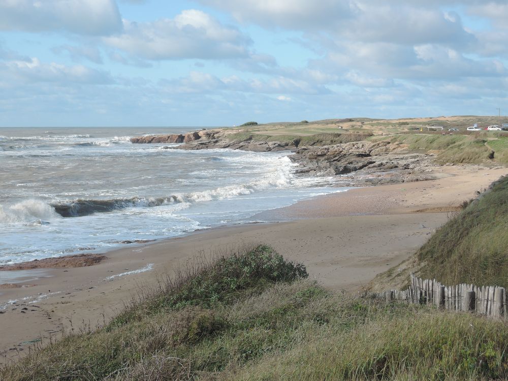 La Vendée à vélo, sortie des Sables d'Olonne vers le Nord