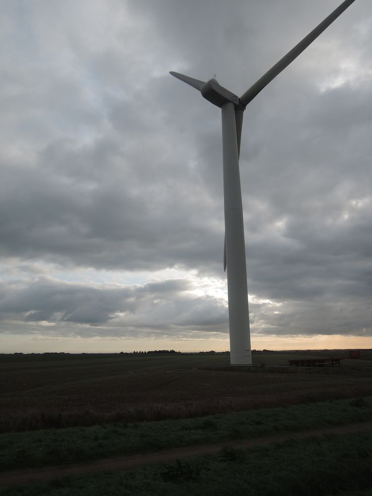 Eolienne en construction