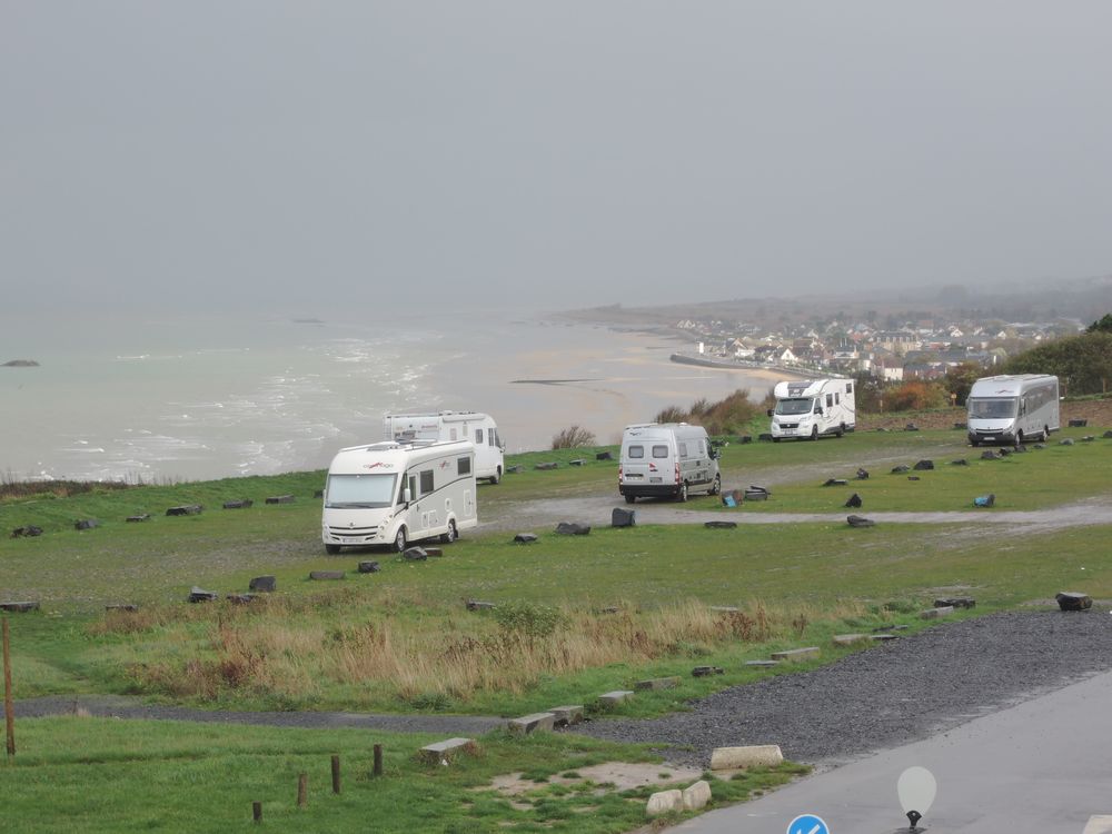 Arromanches: vue sur une des plages du débarquement