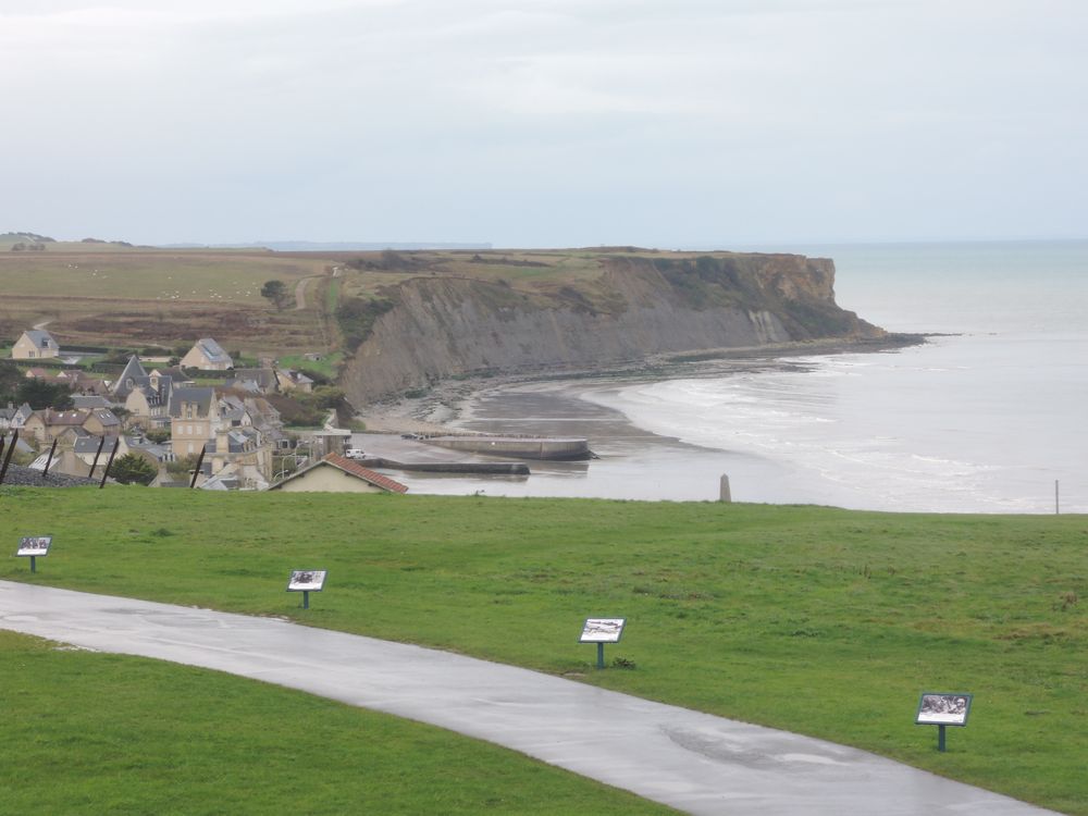 Arromanches: vue sur une des plages du débarquement