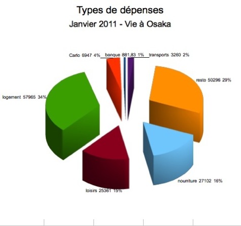 répartition des types de dépenses
