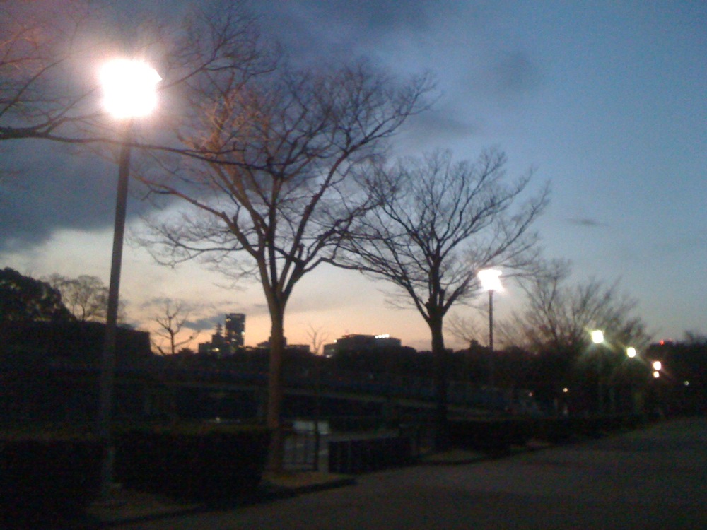 Le même soir: promenade autour du château de la famille Adams