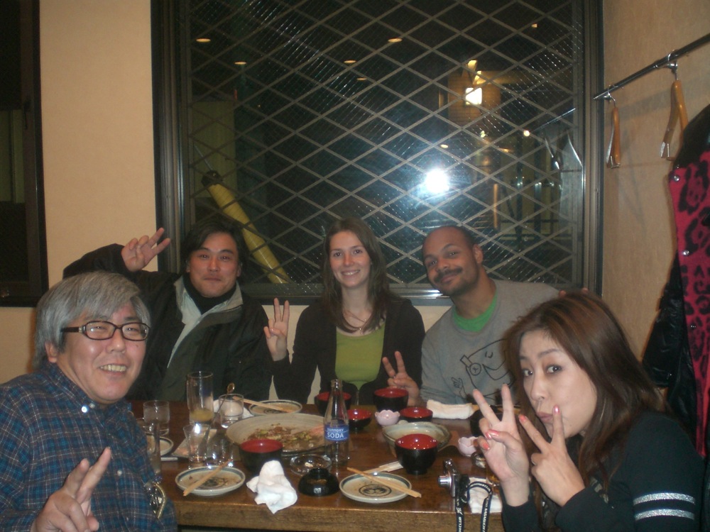 Soirée Takoyaki entre autres...: Hirochi, Masasi, Sandrine, François et Keiko