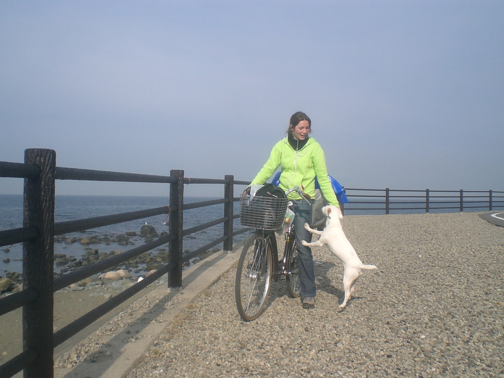 Tout le monde est très content de retrouver les paysages de la côte... même si c'est loin d'être d'une propreté paradisiaque...