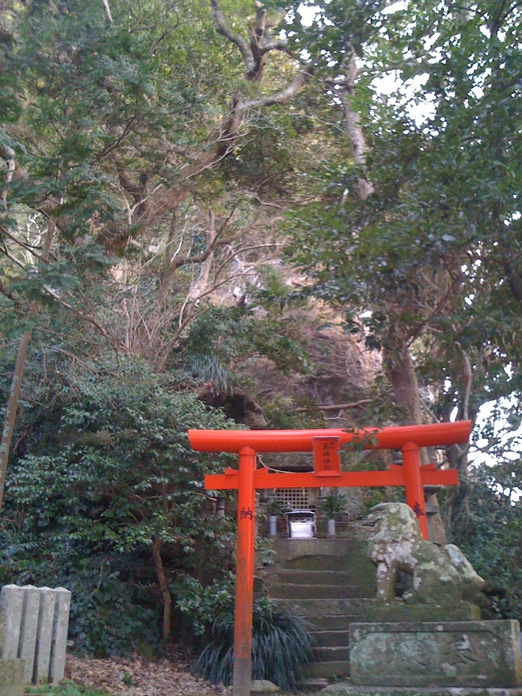 Balade dans la montagne où nous avons planté la tente: il y a un temple perdu dans la forêt