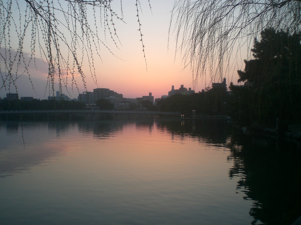 Coucher de soleil sur le lac
