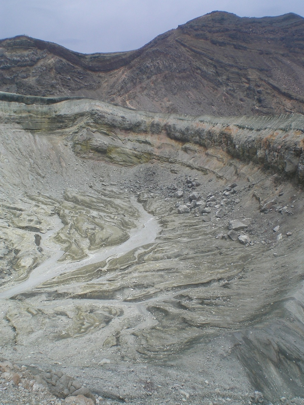 Mont Aso: les alentours du cratères du Naka Dake