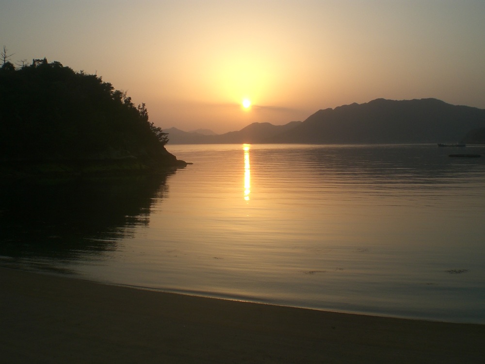 Le soleil est déjà bas: vue depuis notre camping