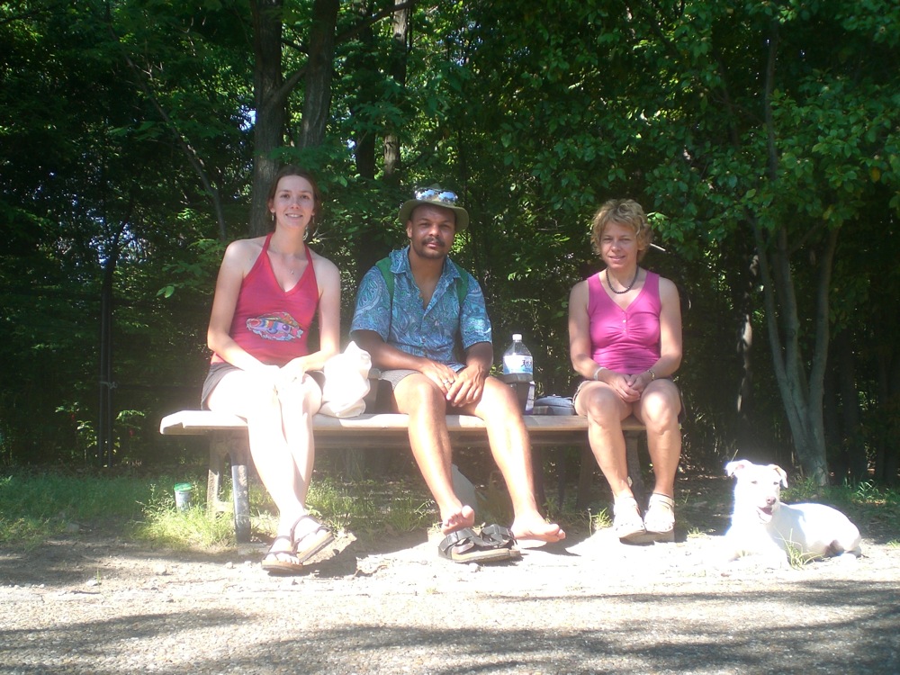 Petite pause à l'ombre du parc Umekoji
