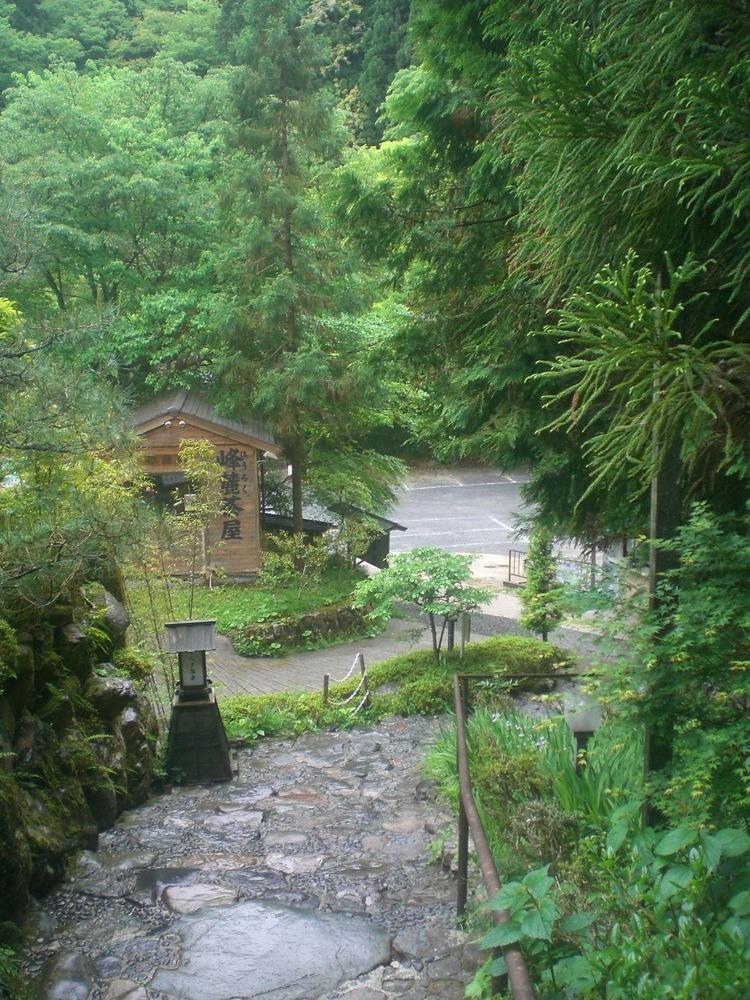 Journée à Kurama Onsen avec Hiro et Tomomi: vue depuis l'entrée des bains