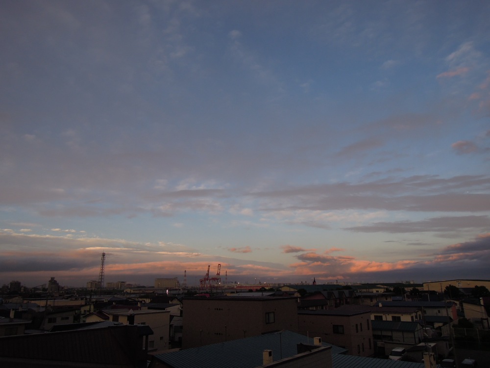 Quand la pluie cesse enfin, nous avons droit à un joli coucher de soleil
