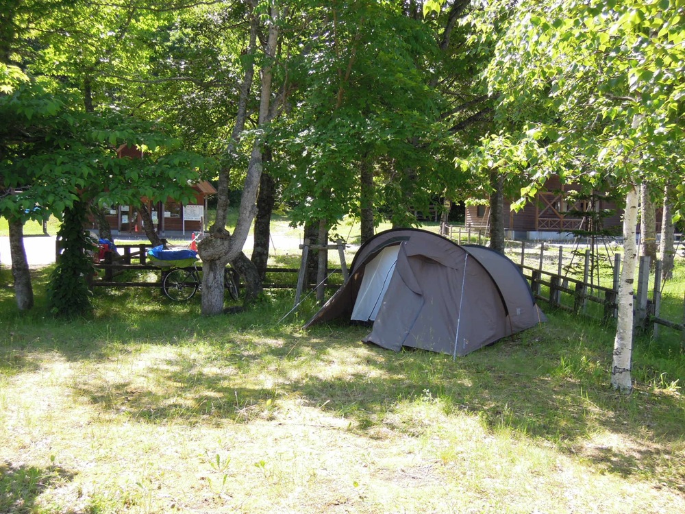 Au camping de Morappu au bord du lac Shikotsu