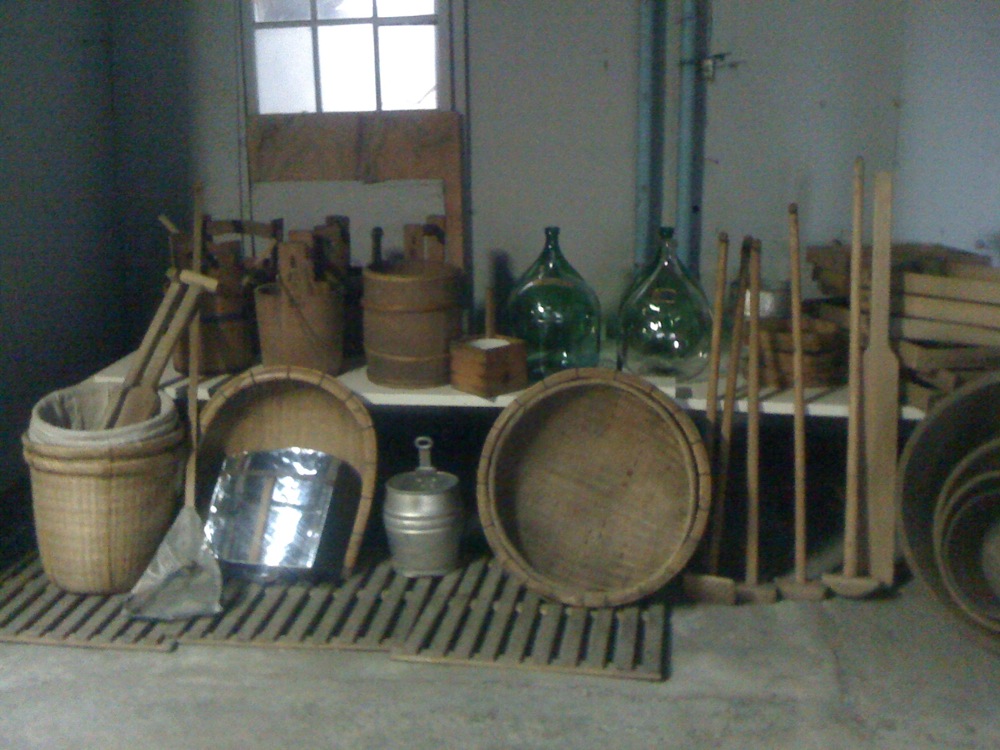 Matériel utilisé pour l'élaboration du sake