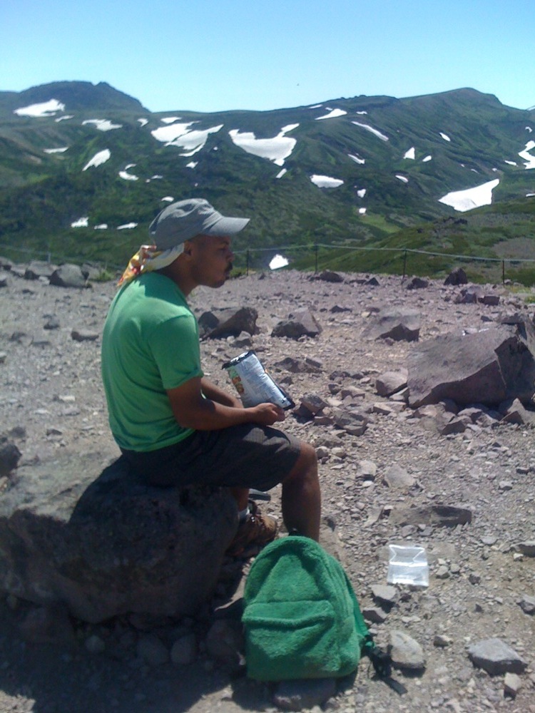 Petite pause au sommet!