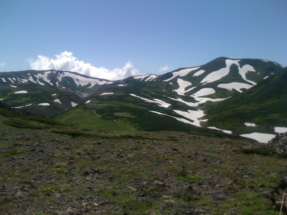 Marche du Mt Kurodake: la neige!