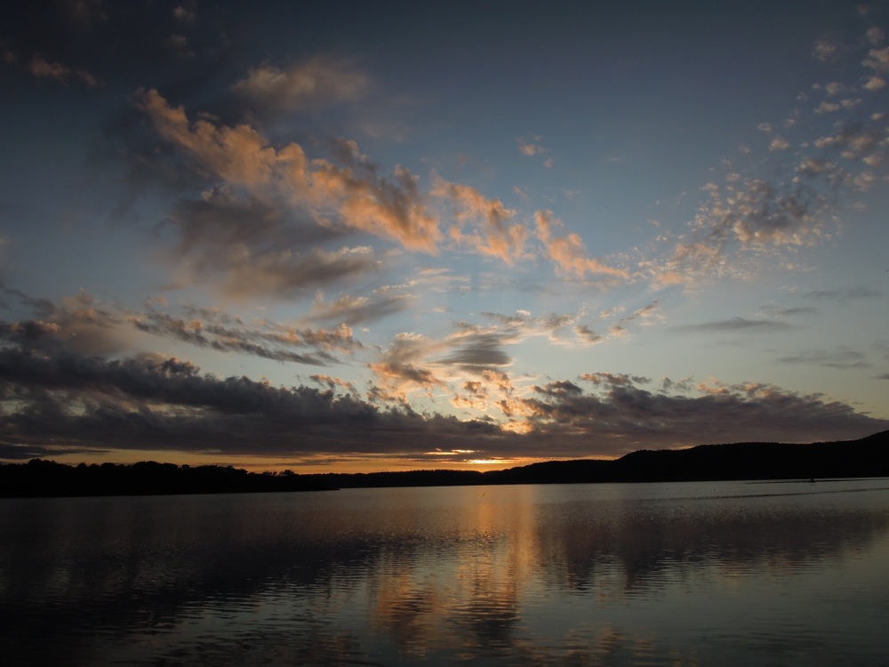 Coucher de soleil au camping