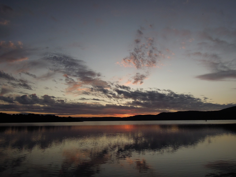 Coucher de soleil au camping