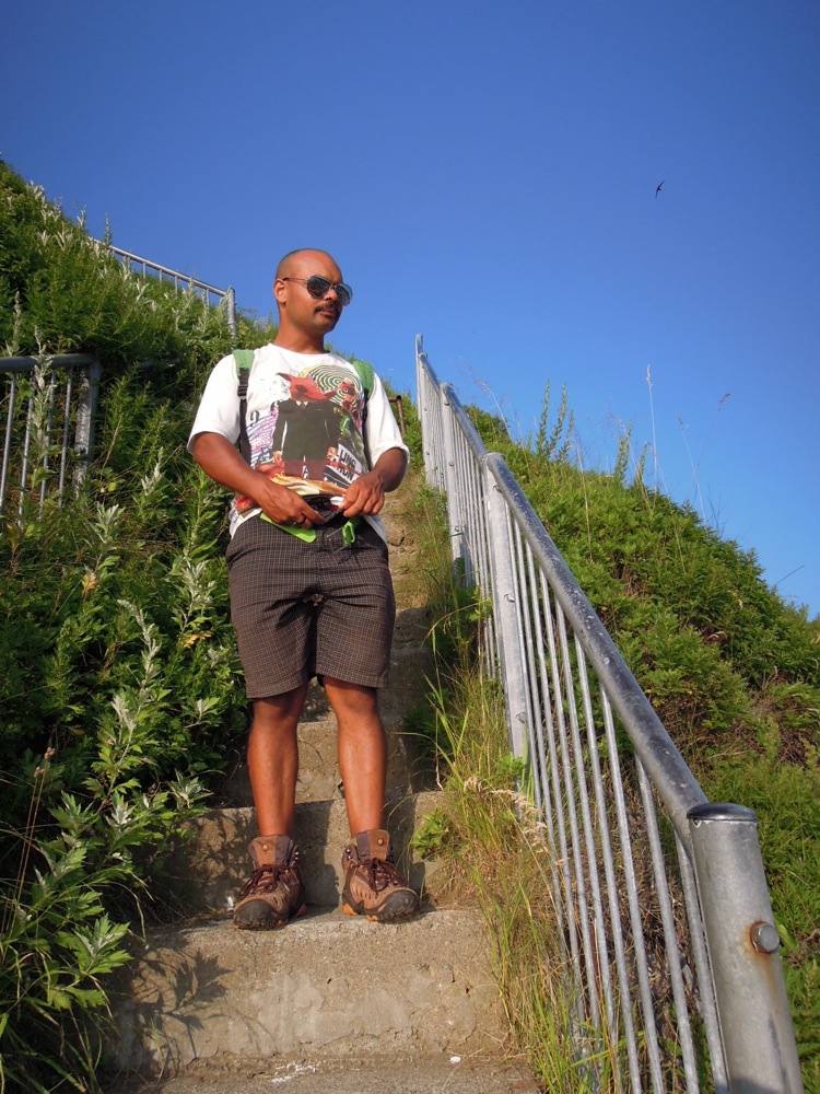 Grimpette au dessus du gros caillou de Utoro