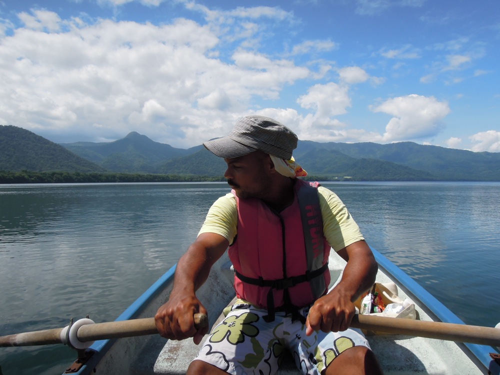Péninsule de Wakoto et lac Kussharo: c'est François qui rame!