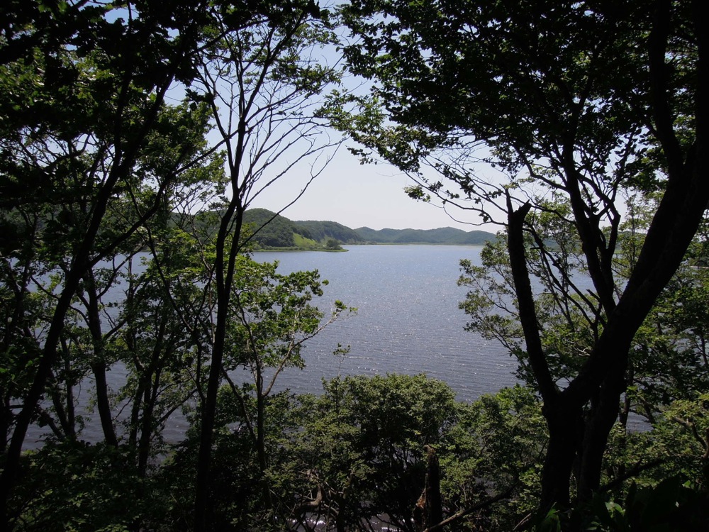 Vue depuis notre camping au parc national Shitsugen