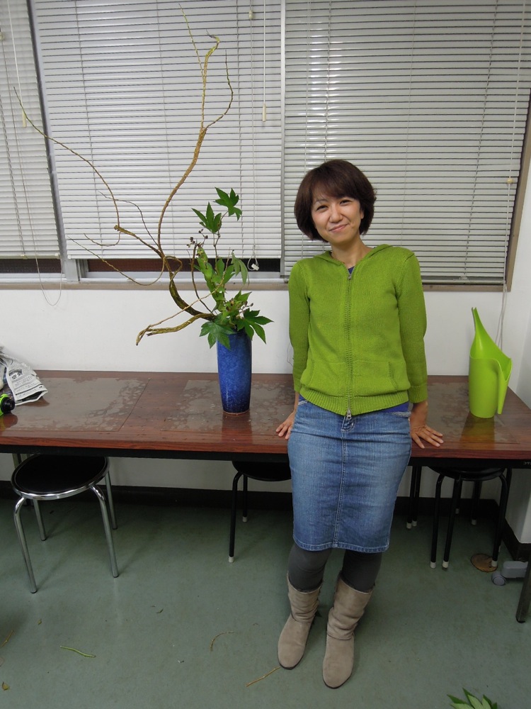 Ikebana: Nobuko et sa compo