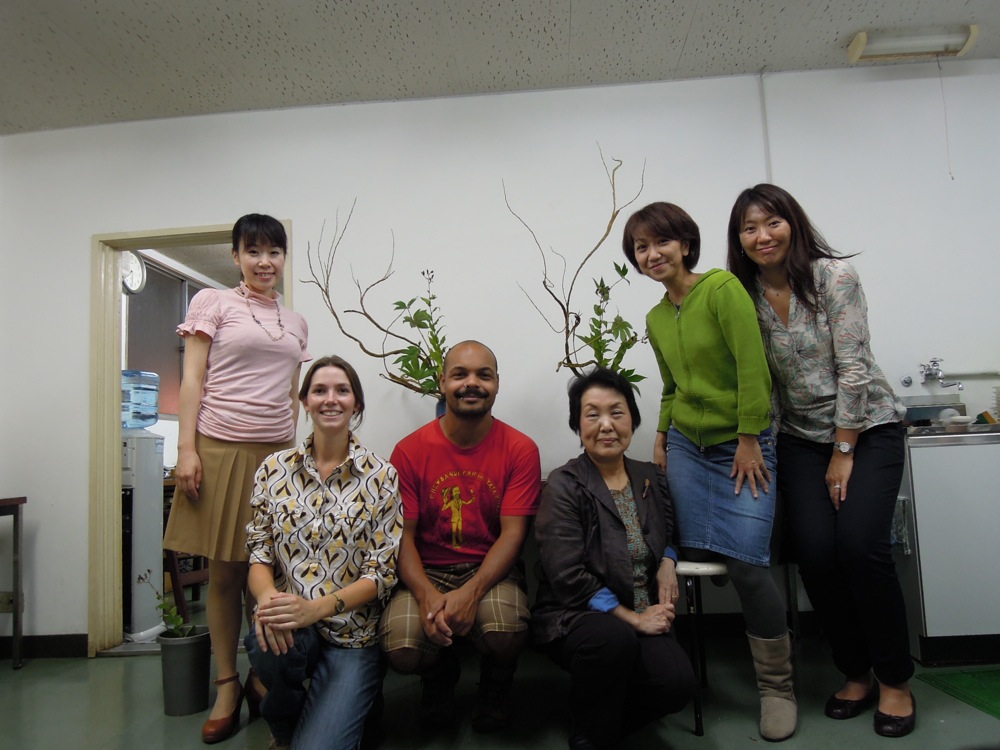 Ikebana: notre classe