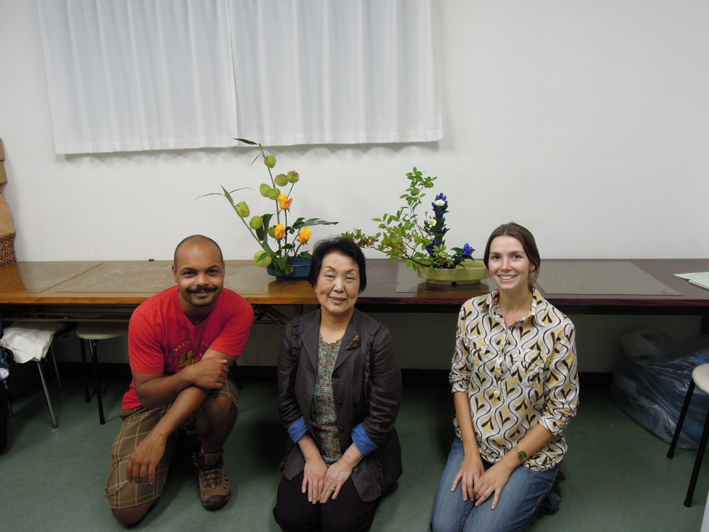 Ikebana: avec notre professeur